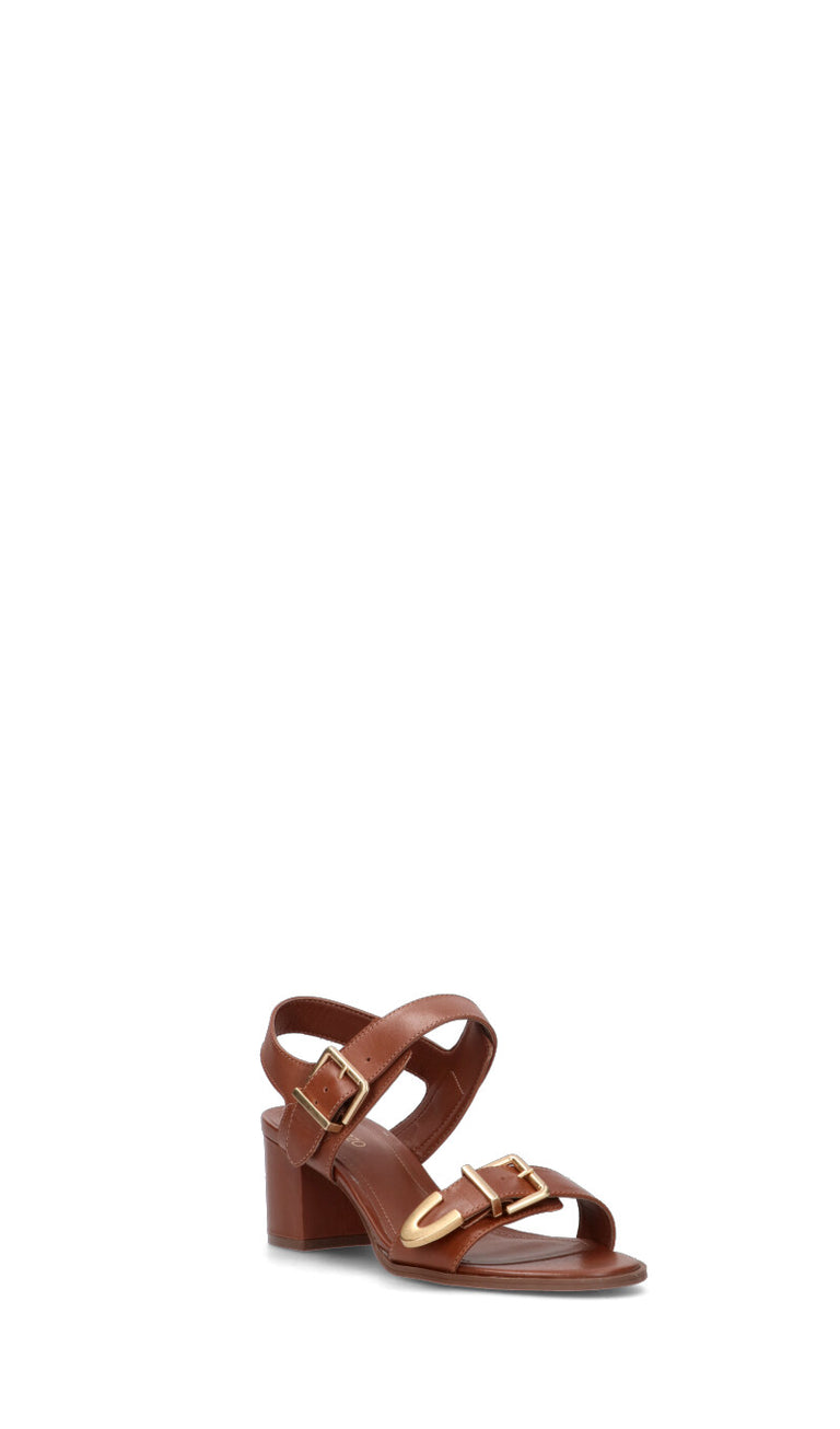 AREZZO Sandalo donna marrone in pelle