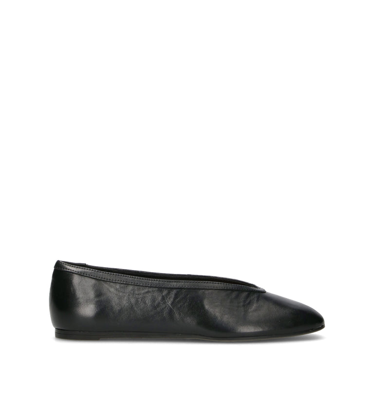 AREZZO Ballerina donna nera in pelle