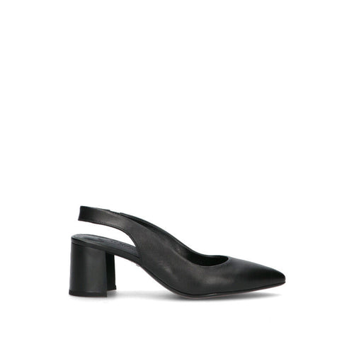 REBECCA VAN DIK Decollete donna nera in pelle