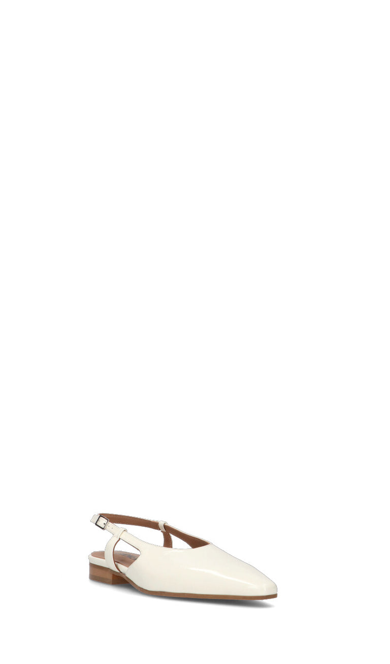 CARMENS Slingback donna bianca in pelle