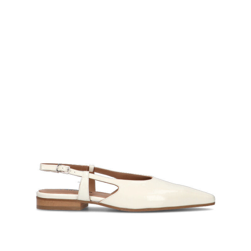 CARMENS Slingback donna bianca in pelle