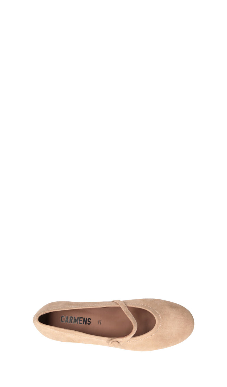 CARMENS Ballerina donna beige in suede