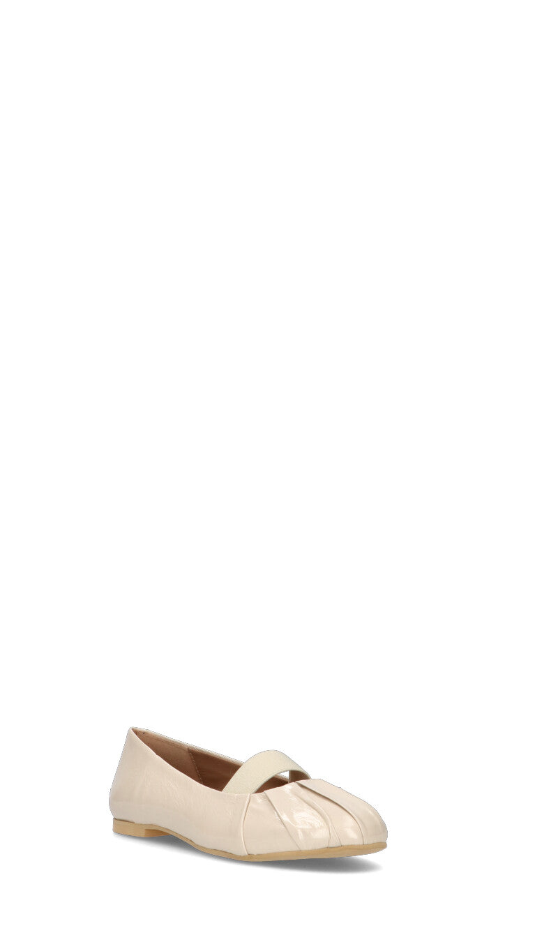 CARMENS Ballerina panna in pelle