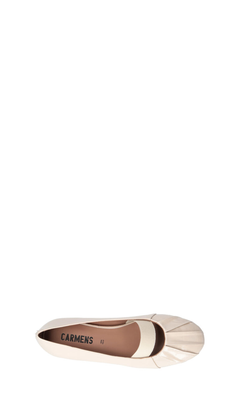 CARMENS Ballerina panna in pelle