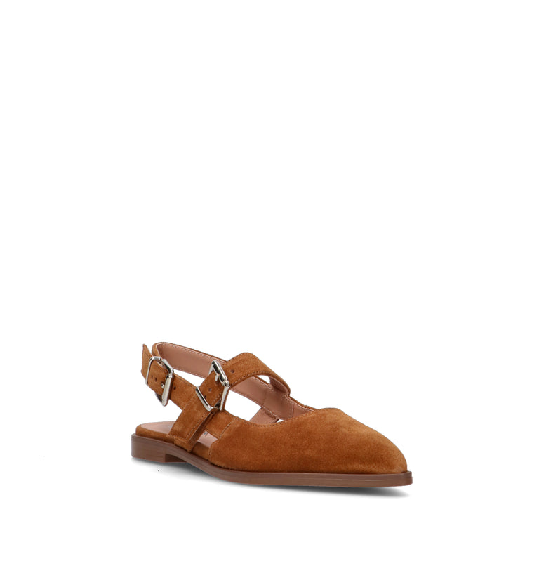 CARMENS Slingback donna marrone in suede