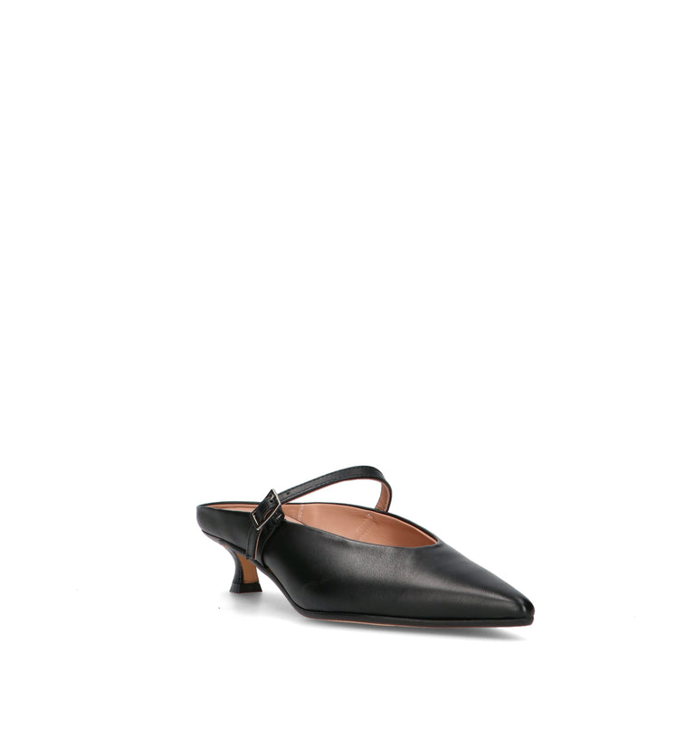 CARMENS Sabot donna nero in pelle