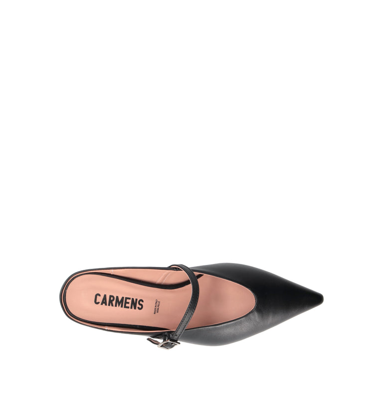 CARMENS Sabot donna nero in pelle