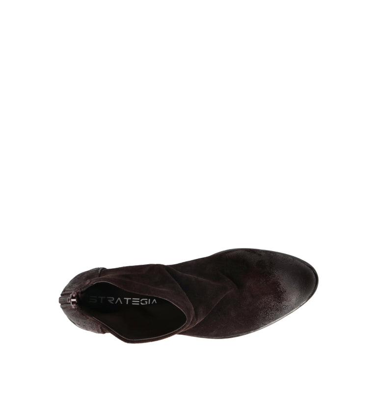 STRATEGIA Tronchetto donna marrone in suede