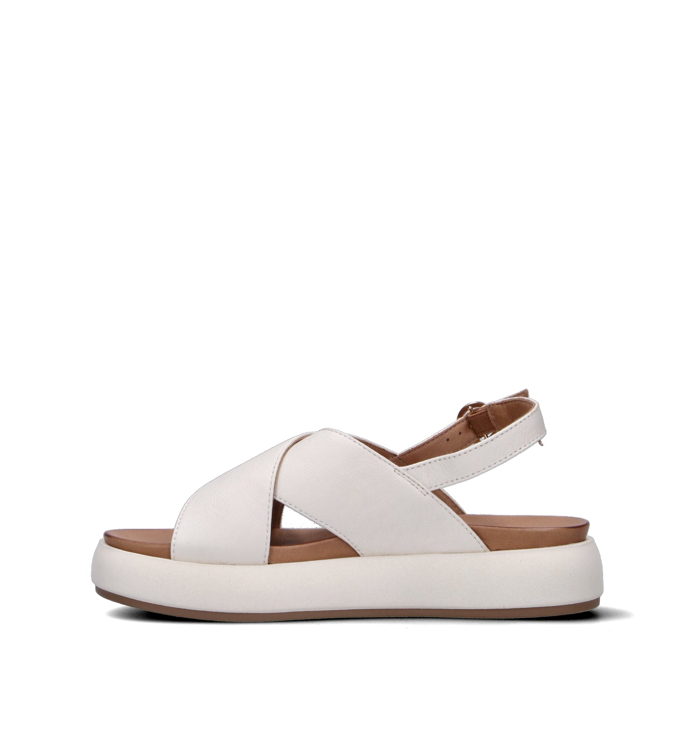 INUOVO Sandalo donna panna in pelle