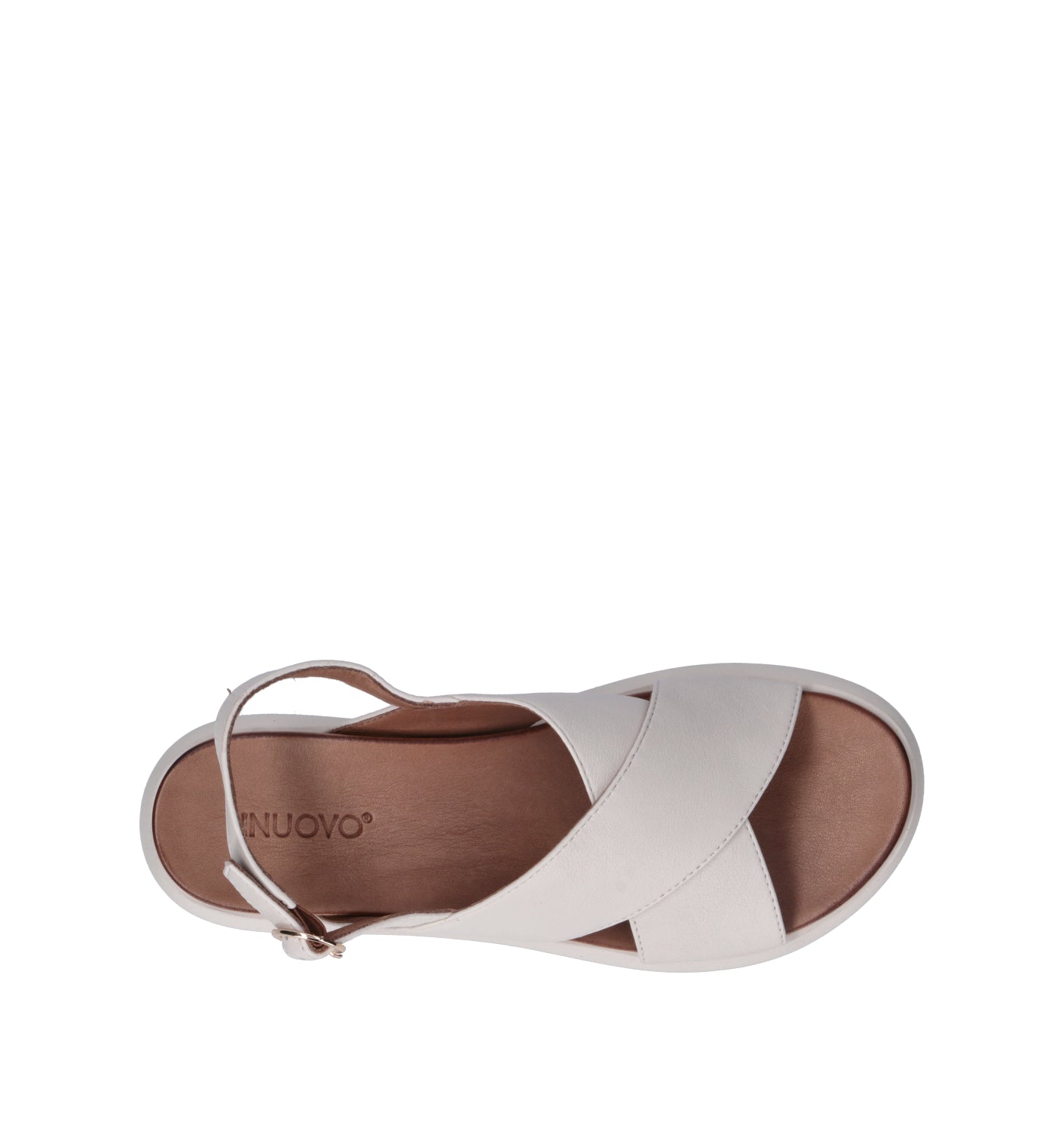 INUOVO Sandalo donna panna in pelle