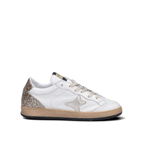 AMA-BRAND Sneaker donna bianca in pelle