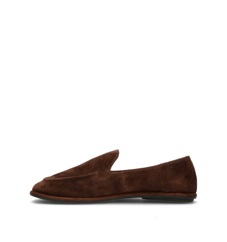 INUOVO Mocassino donna marrone in suede