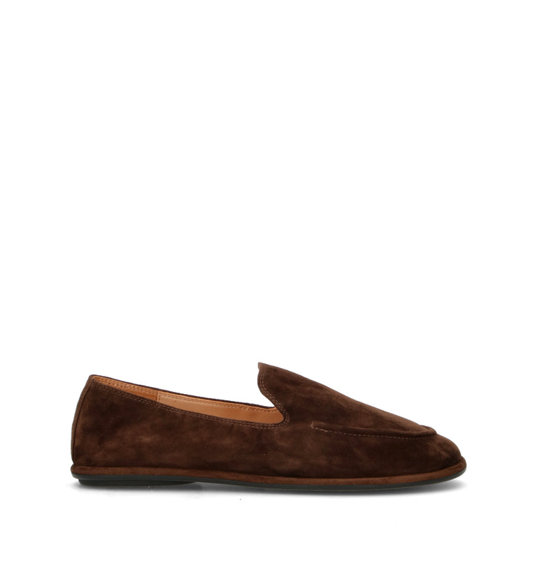 INUOVO Mocassino donna marrone in suede