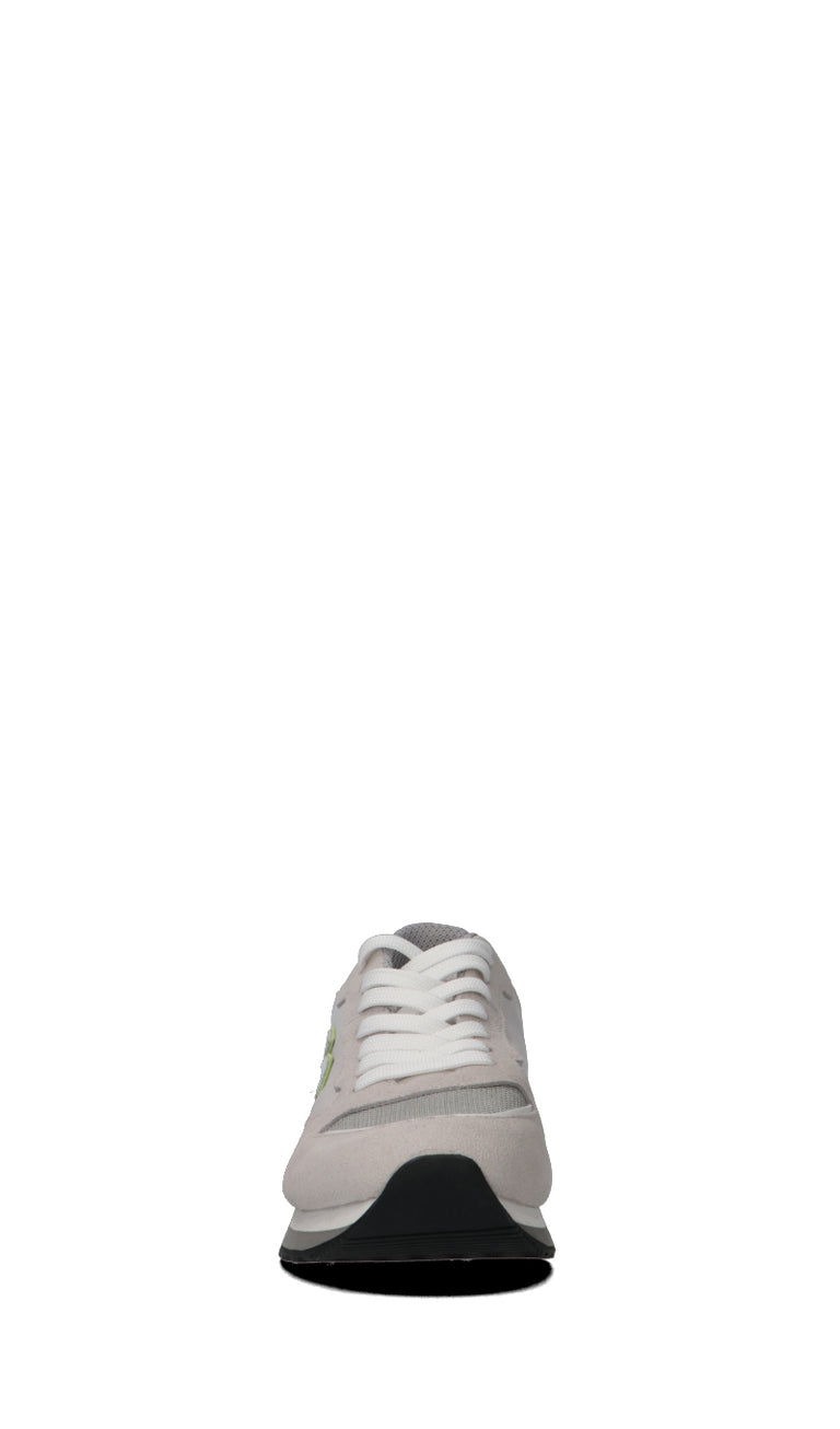 ALBERTO GUARDIANI Sneaker uomo grigia/gialla in pelle