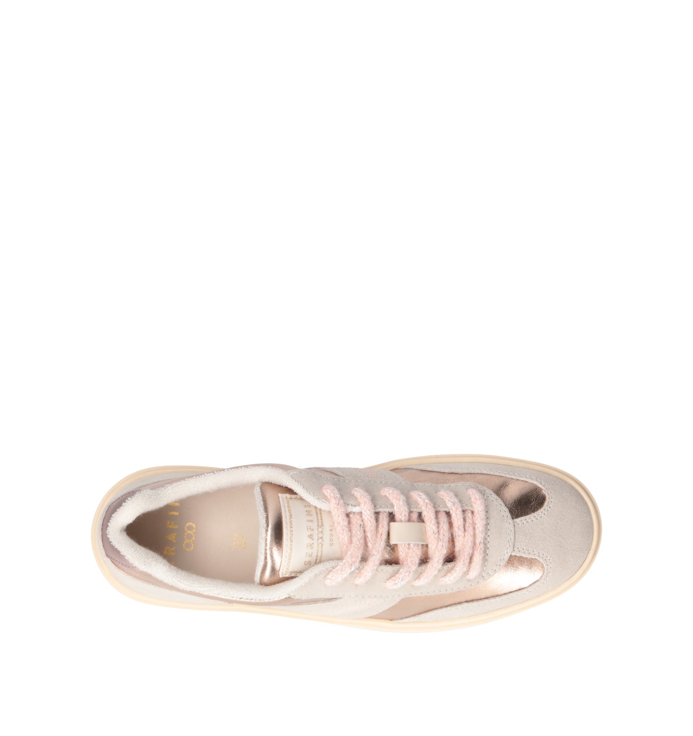 SERAFINI Sneaker donna bronzo/beige in pelle
