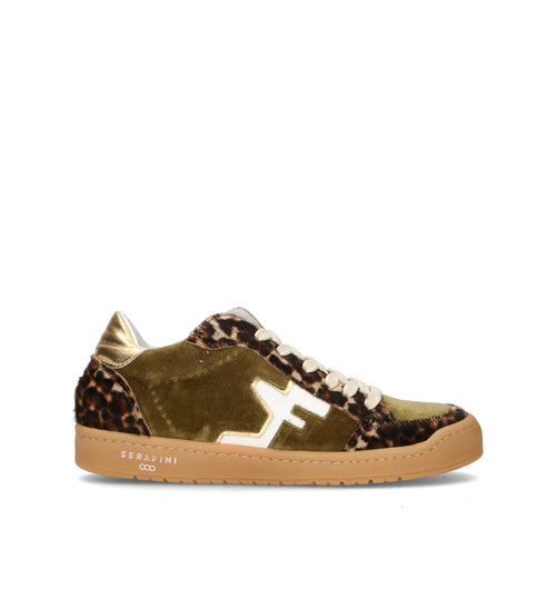 SERAFINI Sneaker donna verde in suede