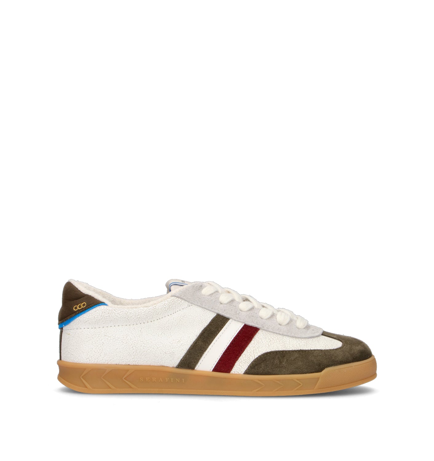 SEREAFINI Sneaker uomo bianca in pelle