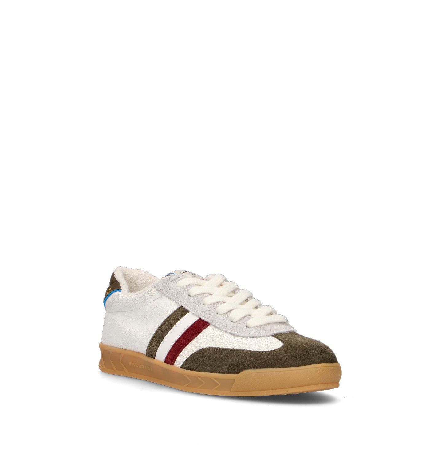 SEREAFINI Sneaker uomo bianca in pelle