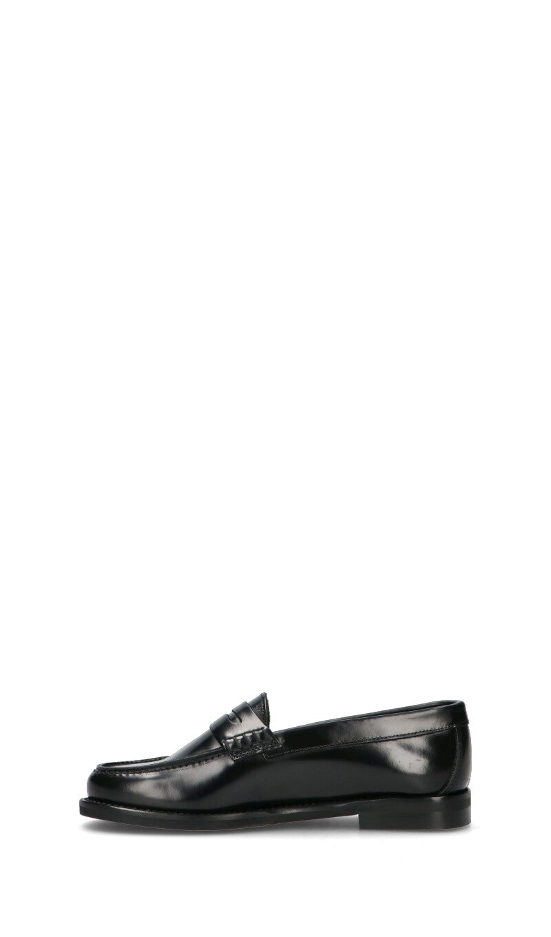 ANTICO MASTRO Mocassino donna nero in pelle