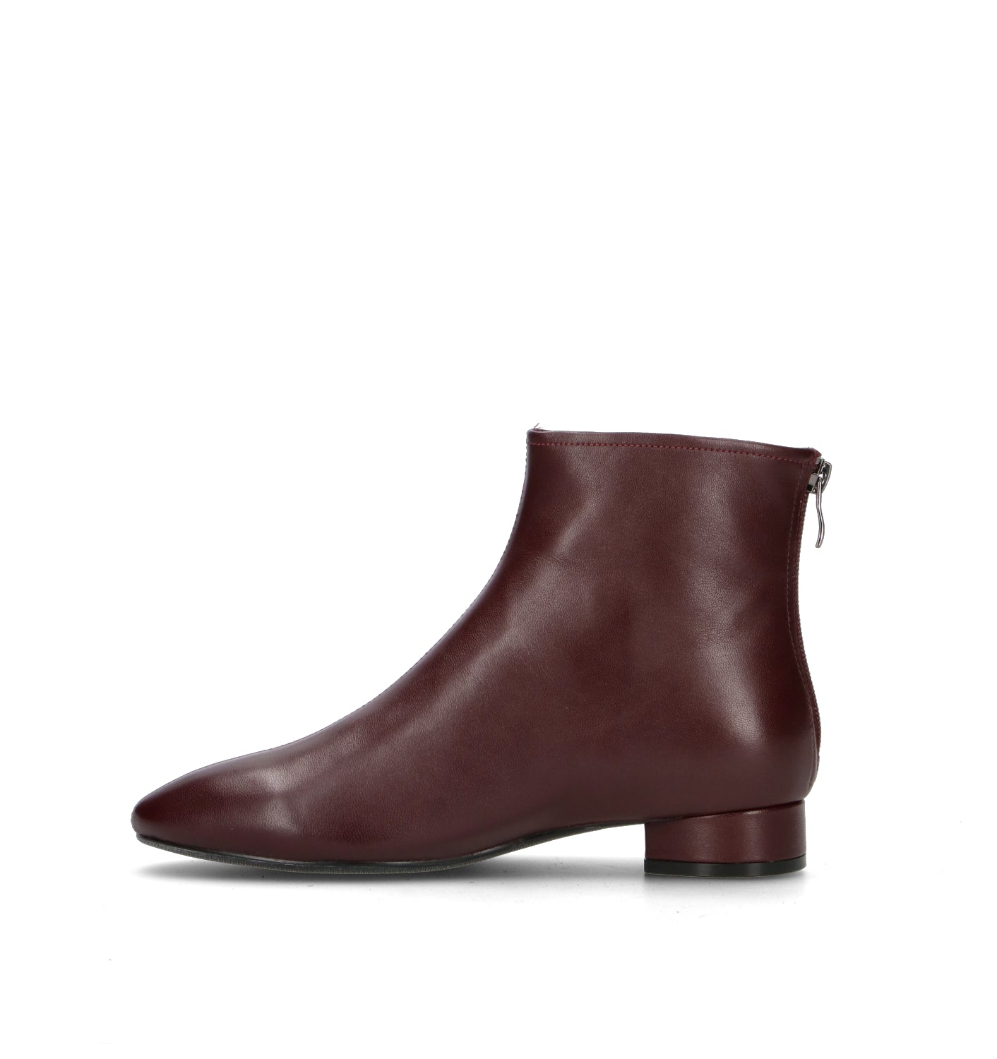 LOAFER Tronchetto donna bordeaux in pelle