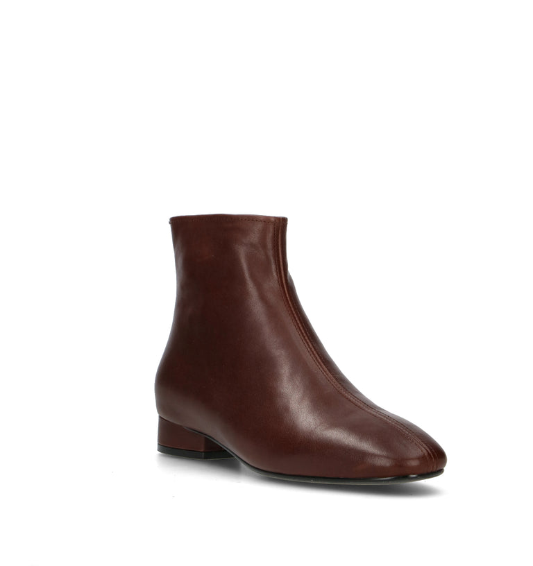 LOAFER Tronchetto donna marrone in pelle