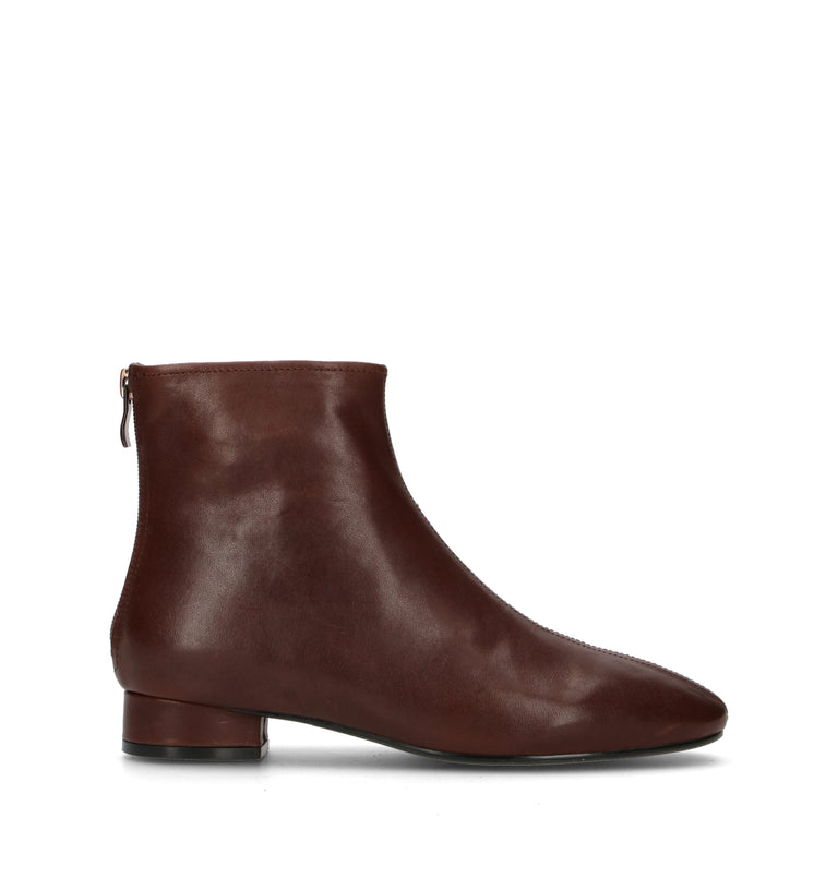 LOAFER Tronchetto donna marrone in pelle