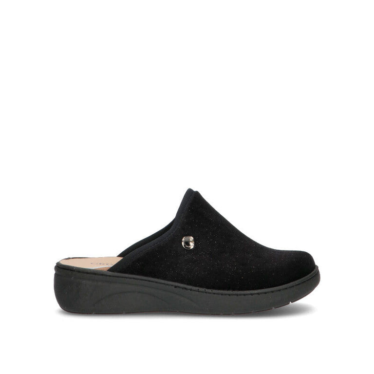 GRUNLAND Ciabatta donna nera