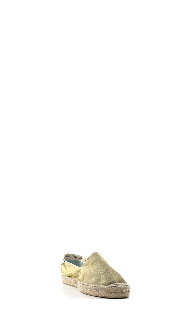 ESPADRILLES Espadrillas donna platino in tessuto e glitter