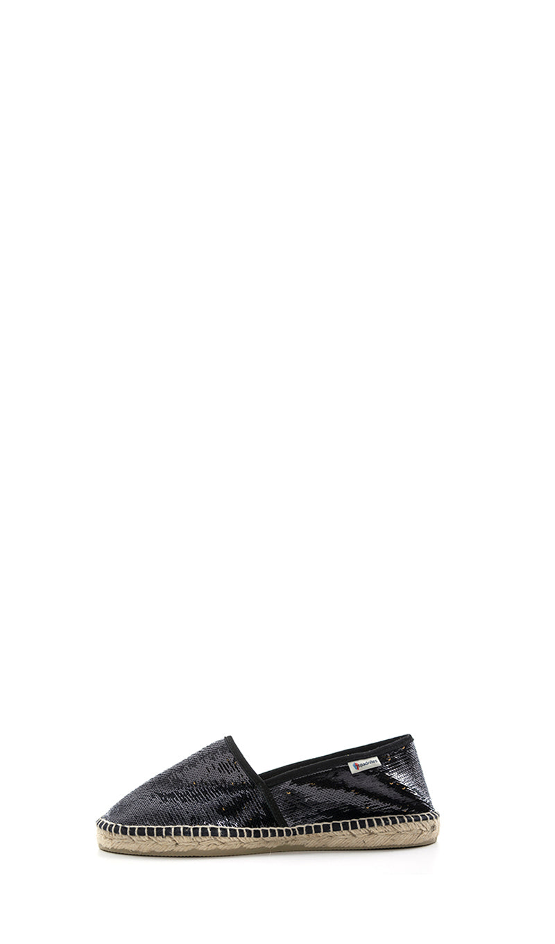ESPADRILLES Espadrillas donna nero paillettes