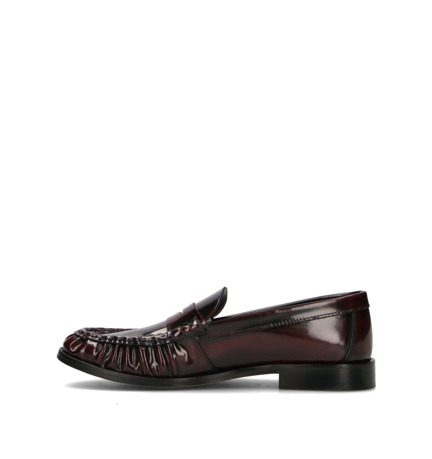ANTICO MASTRO Mocassino uomo bordeaux in pelle