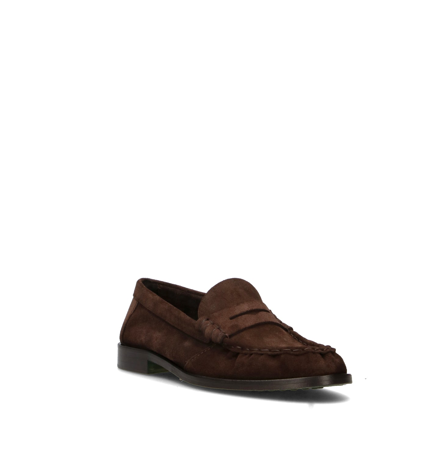 ANTICO MASTRO Mocassino uomo testa di moro in suede
