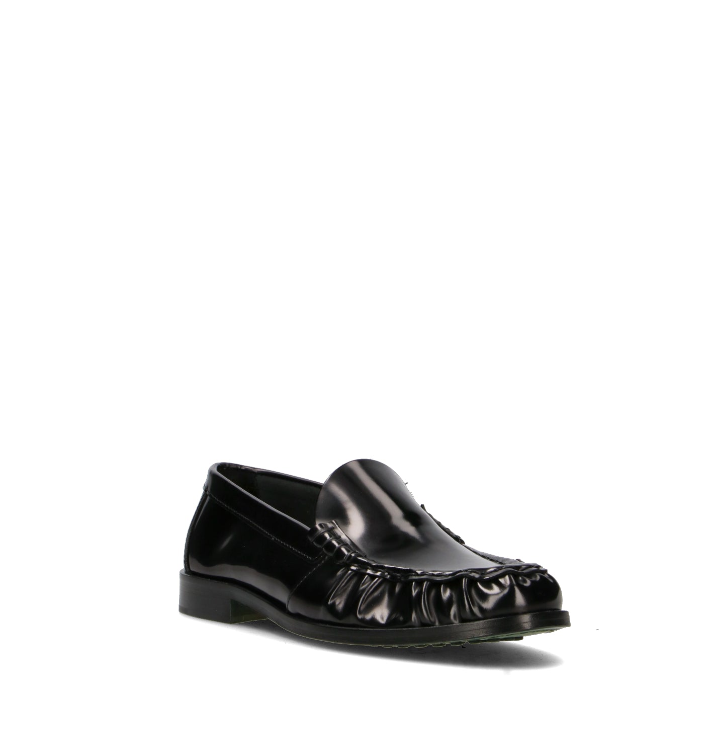 ANTICO MASTRO Mocassino uomo nero in pelle