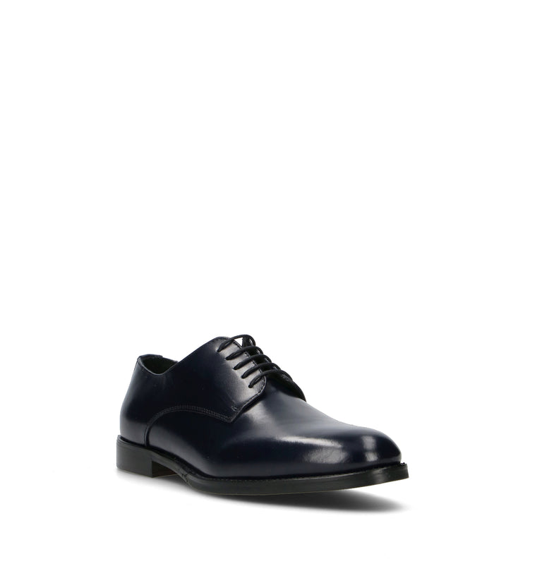 ANTICO MASTRO Stringata uomo blu in pelle