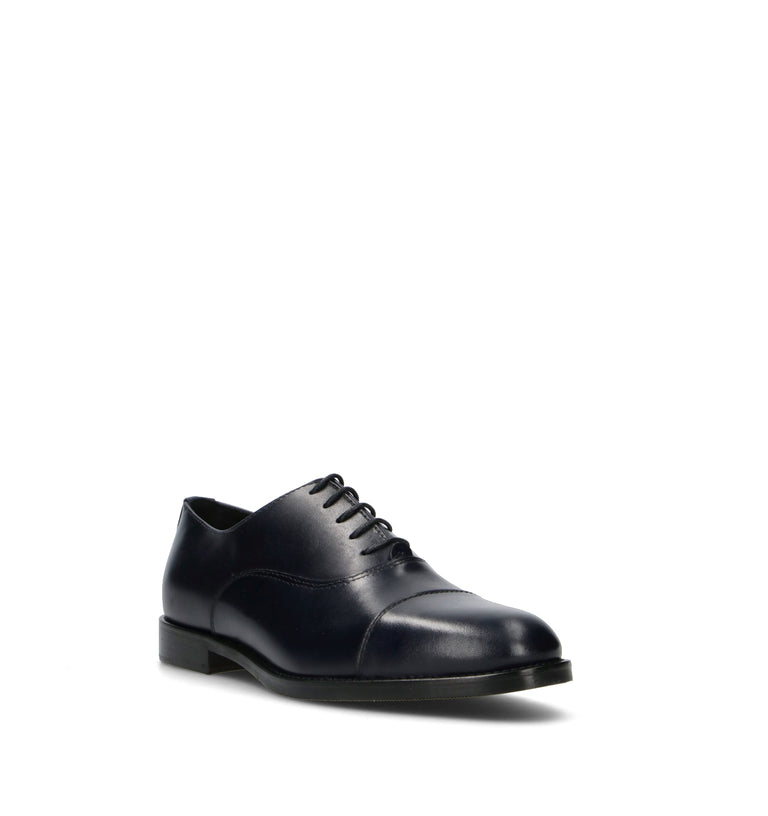 ANTICO MASTRO Stringata uomo blu in pelle