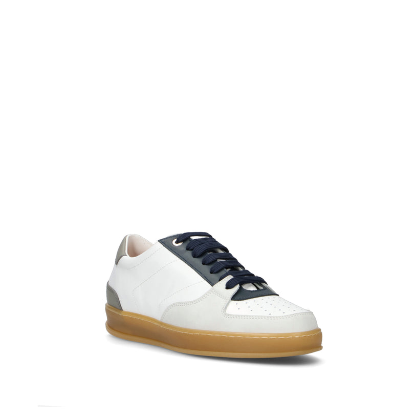 ANTICO MASTRO Sneaker uomo bianca in pelle