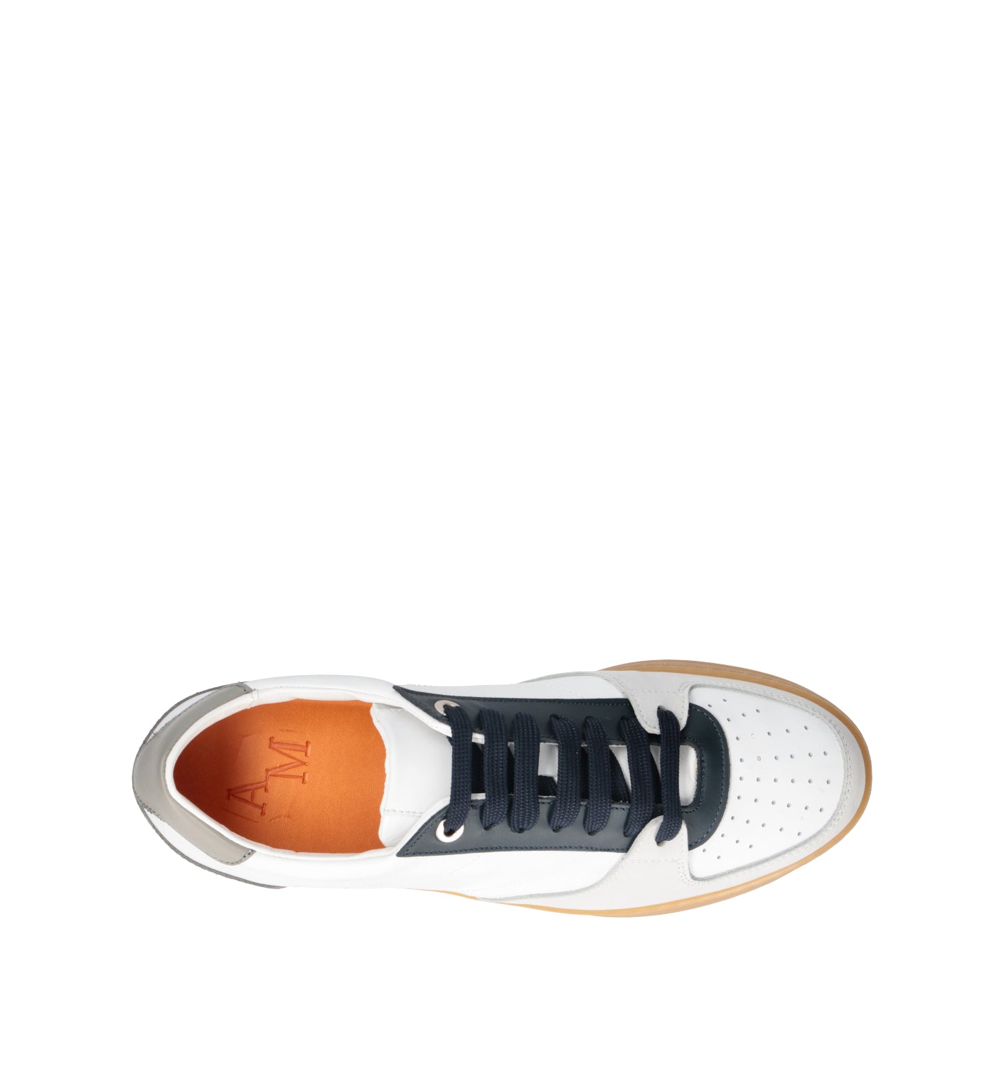 ANTICO MASTRO Sneaker uomo bianca in pelle
