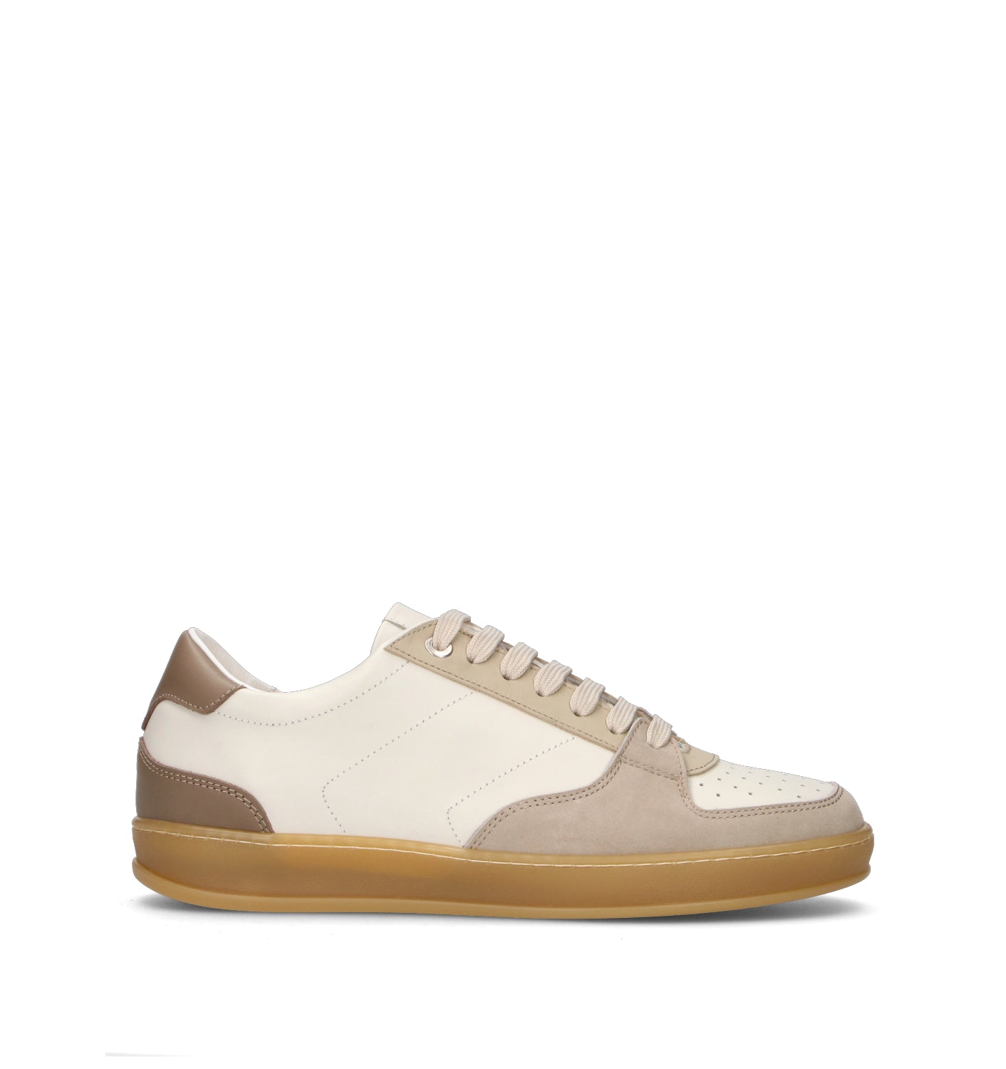 ANTICO MASTRO Sneaker uomo bianca in pelle