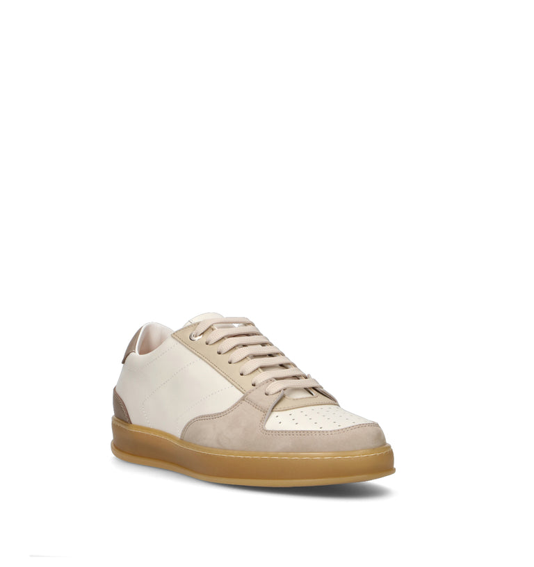 ANTICO MASTRO Sneaker uomo bianca in pelle