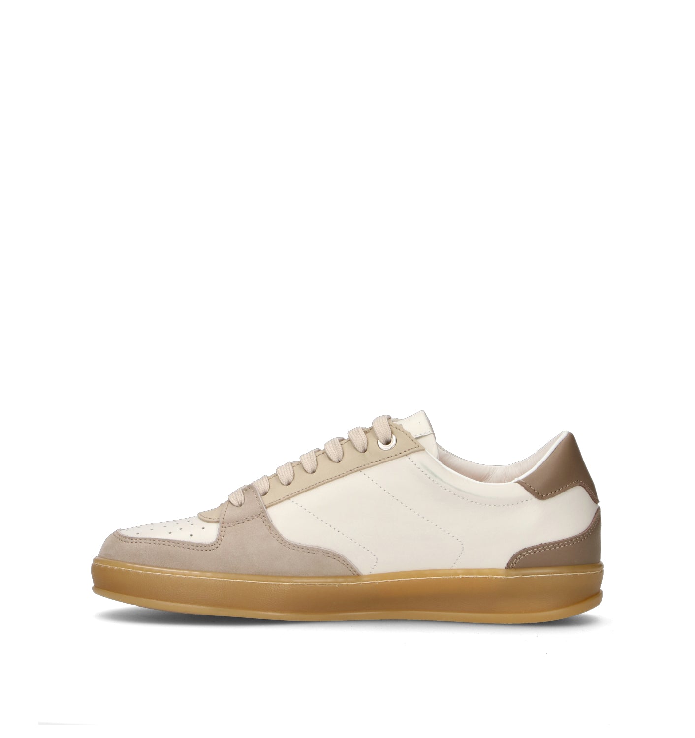 ANTICO MASTRO Sneaker uomo bianca in pelle