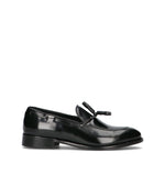 ANTICO MASTRO Mocassino uomo nero in pelle