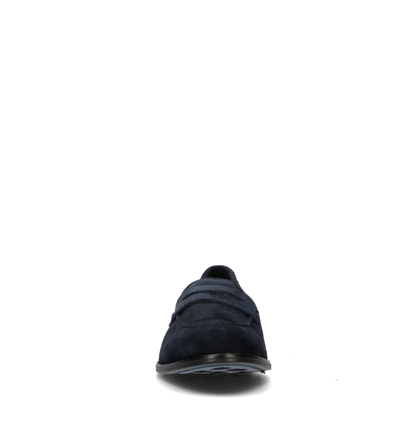 ANTICO MASTRO Mocassino uomo blu in suede