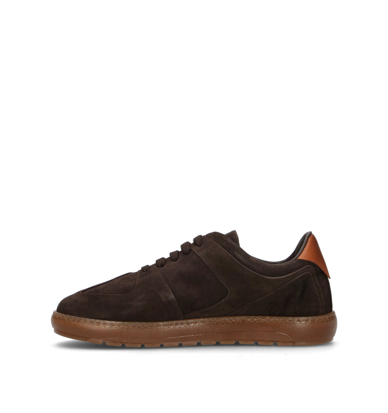ANTICO MASTRO Sneaker uomo caffè in suede