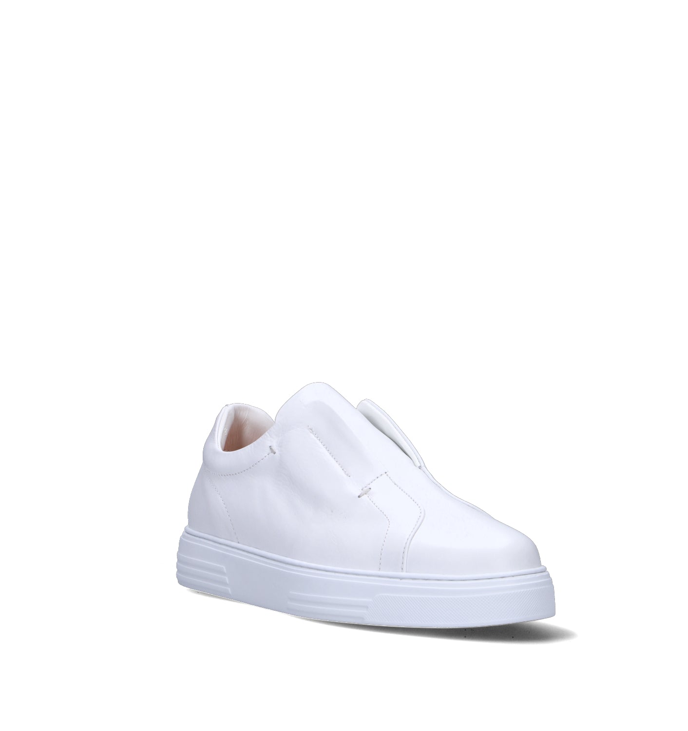 ANTICO MASTRO Sneaker uomo bianca in pelle