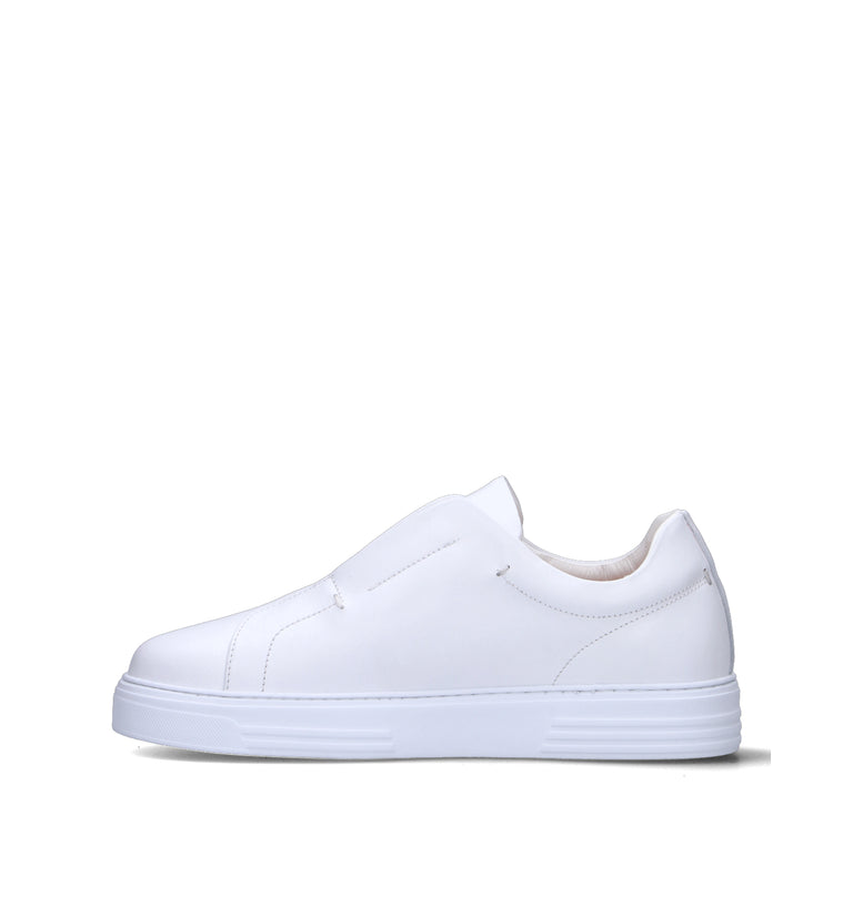 ANTICO MASTRO Sneaker uomo bianca in pelle