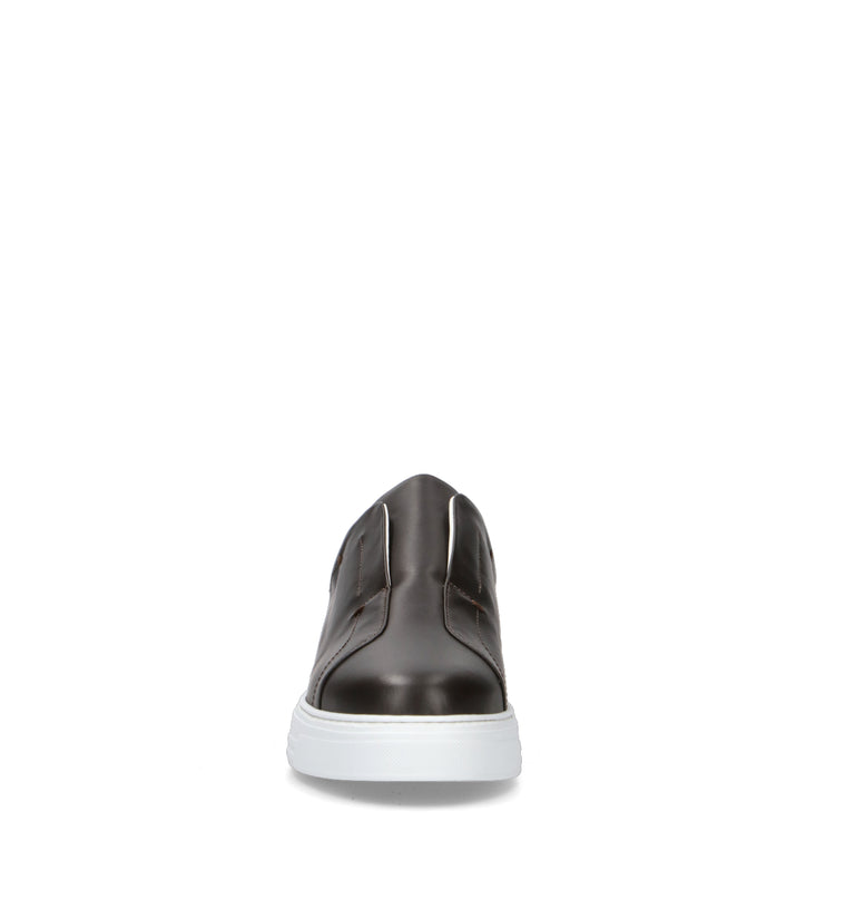 ANTICO MASTRO Sneaker uomo testa di moro in pelle