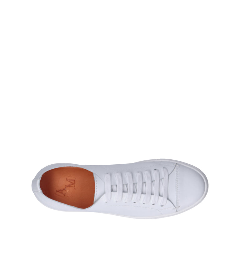 ANTICO MASTRO Sneaker uomo bianca in pelle