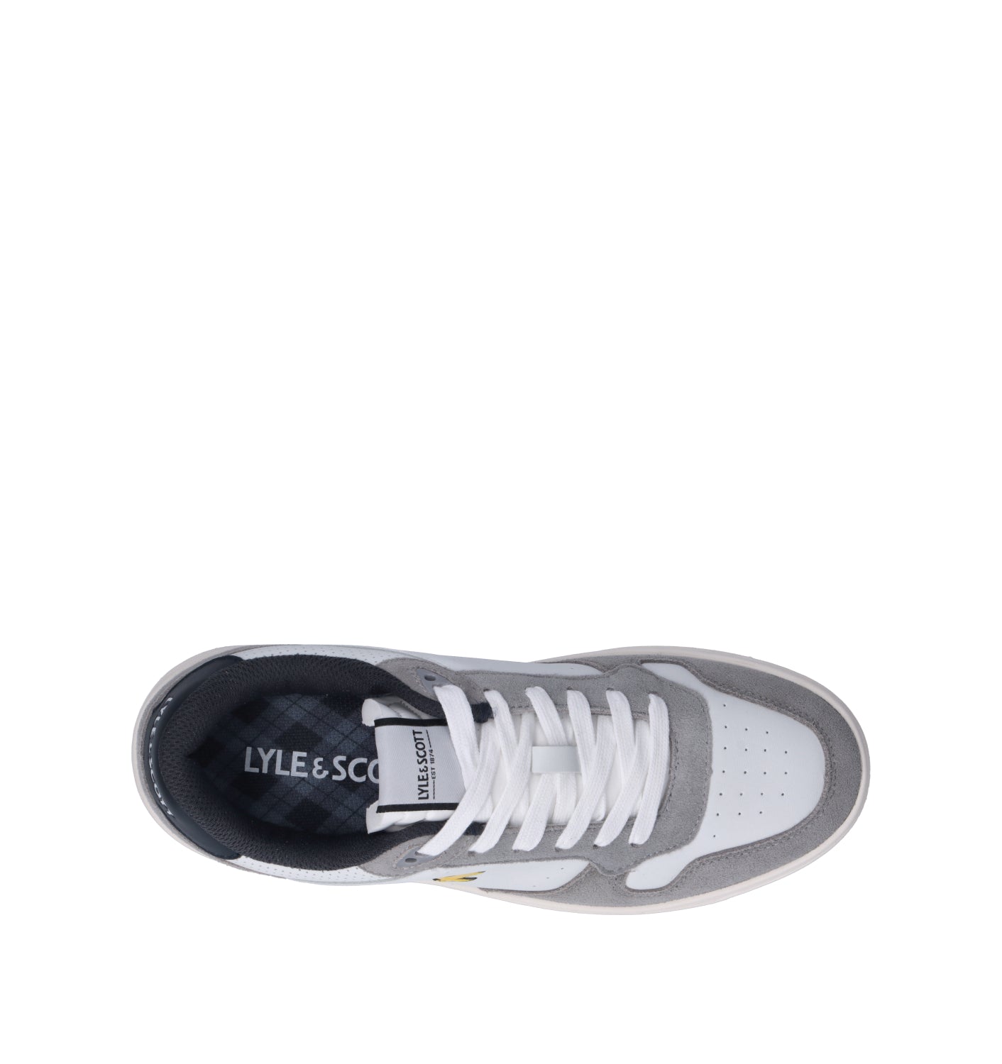 LYLE & SCOTT Sneaker uomo bianca/grigia