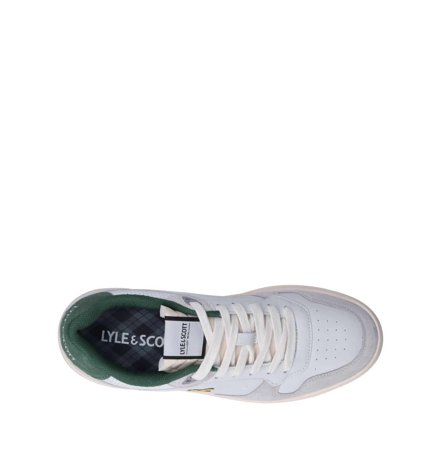 LYLE & SCOTT Sneaker uomo bianca/verde