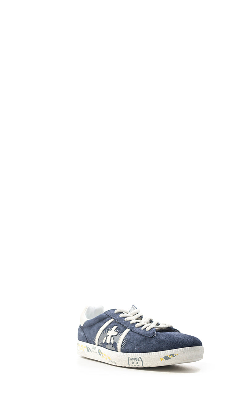PREMIATA ANDY Sneaker uomo blu in suede