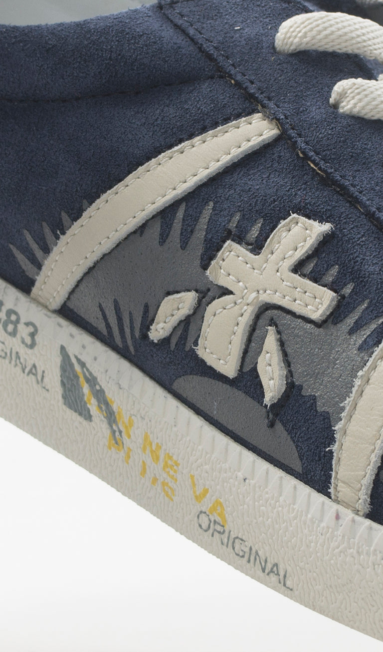 PREMIATA ANDY Sneaker uomo blu in suede